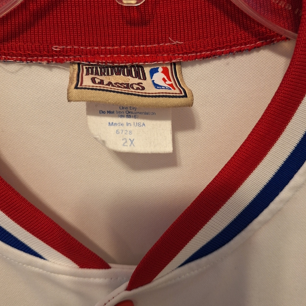Majestic Philadelphia 76ers Snap Front Warm Up 2XL vintage player - Picture 2 of 7
